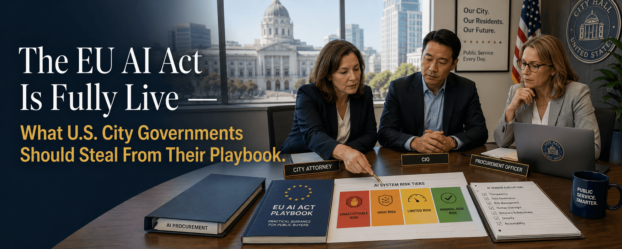 The EU AI Act Is Fully Live — What U.S. City Governments Should Steal From Their Playbook